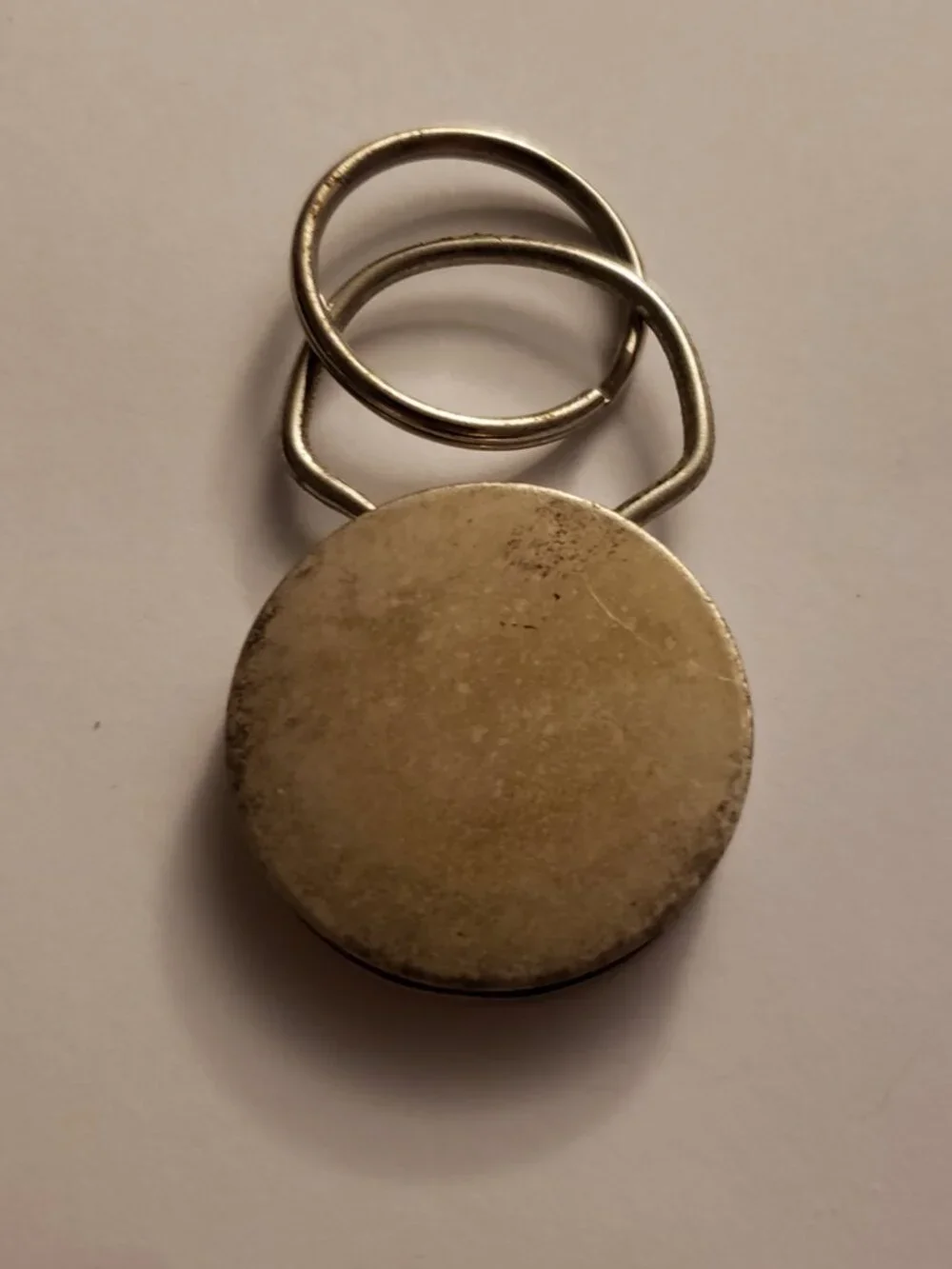 Vintage NASA Keychain Apollo 13 The Whole World Prayed Key Ring 1970 Ephemera